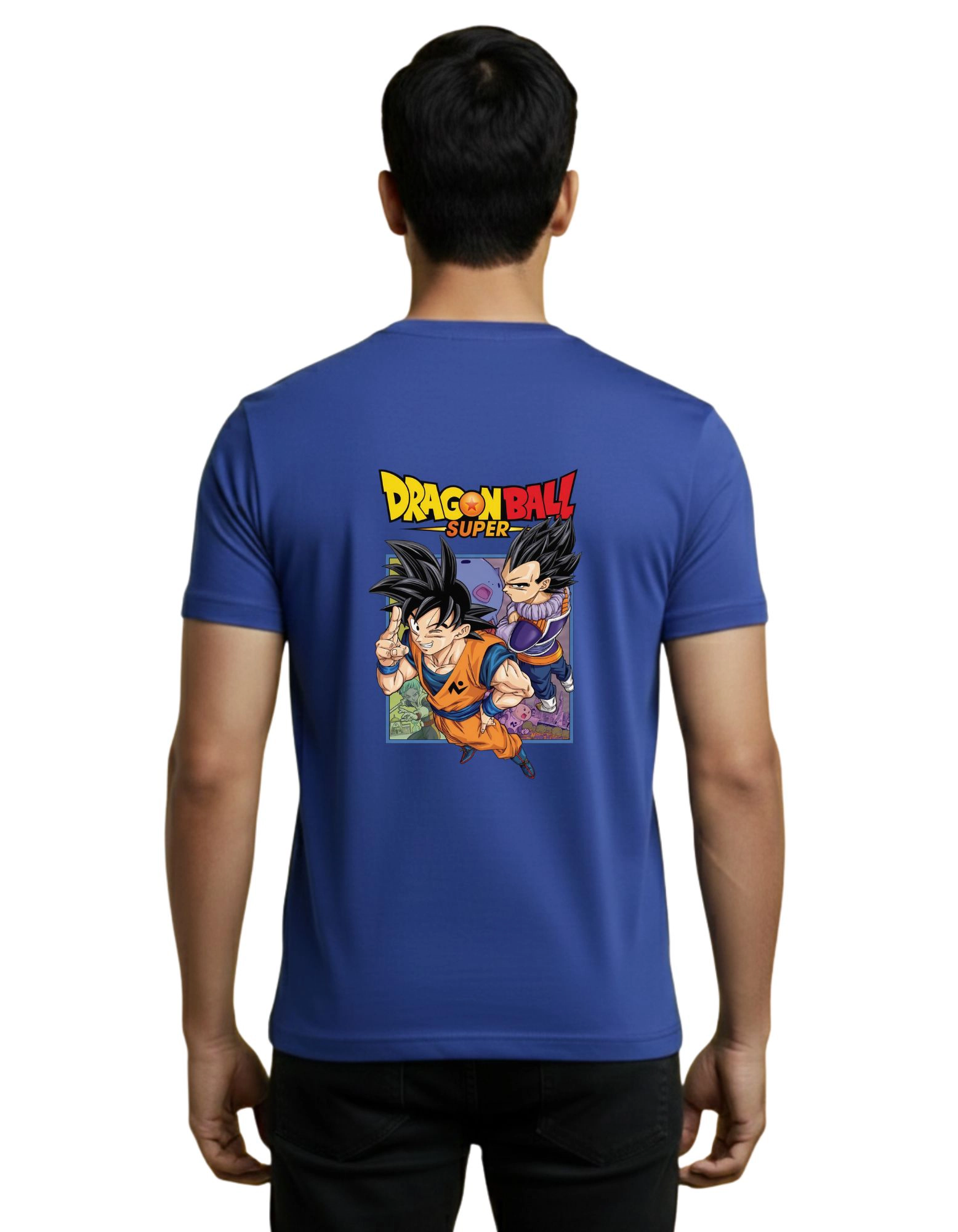 Dragon Ball Super Cotton Round Neck T-Shirt 180 GSM Royal Blue