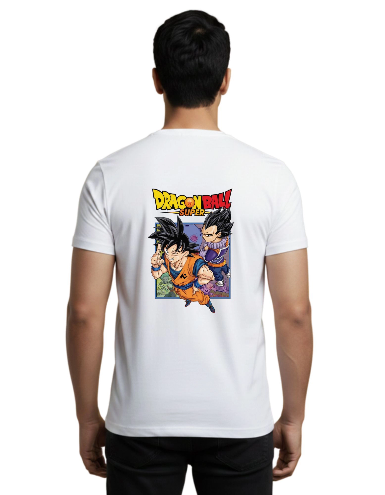 Dragon Ball Super Cotton Round Neck T-Shirt 180 GSM White