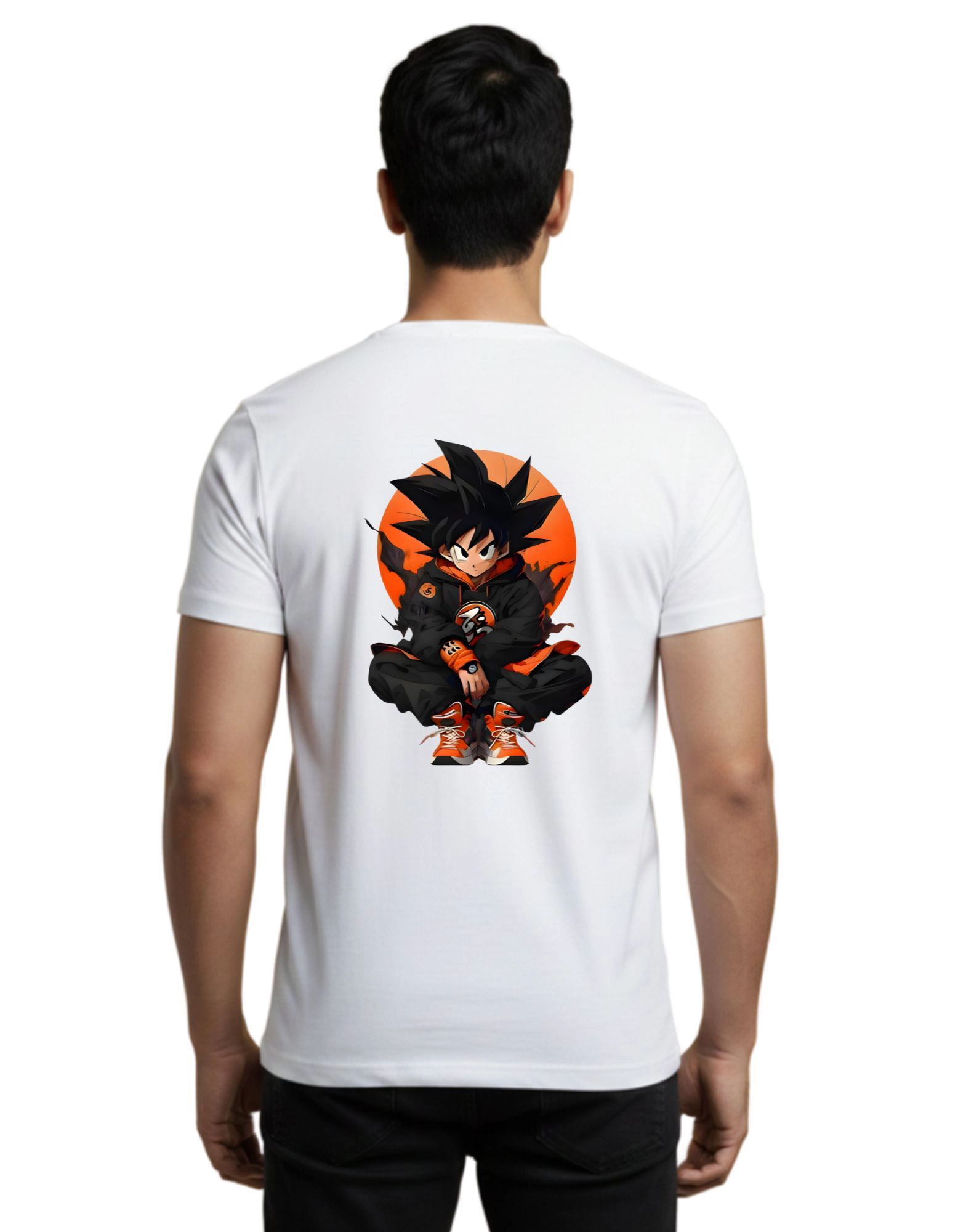 Dragon Ball Z Anime Graphic Round Neck 180 GSM T-Shirt White