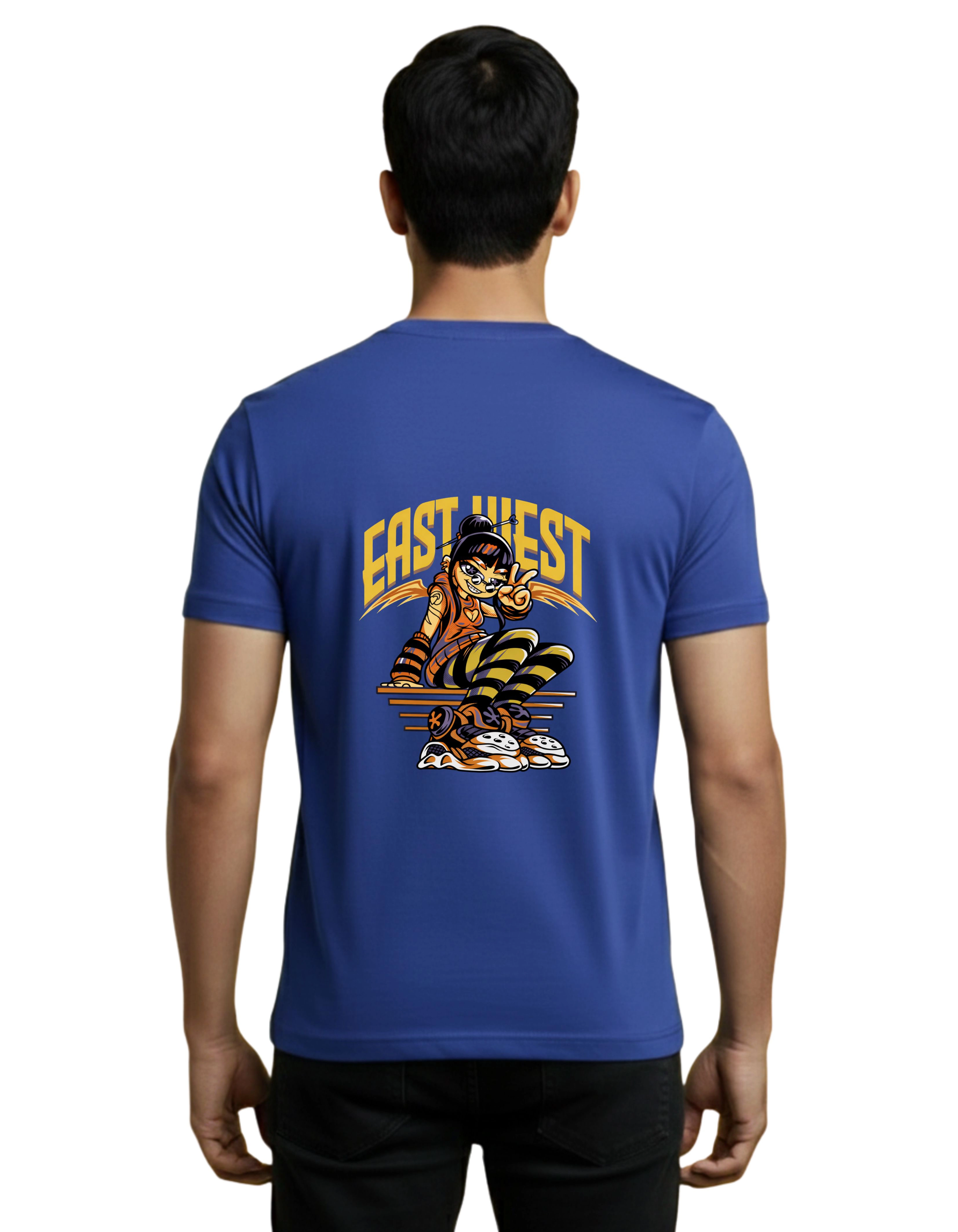 East Hiest Cotton Round Neck T-Shirt 180 GSM Royal Blue