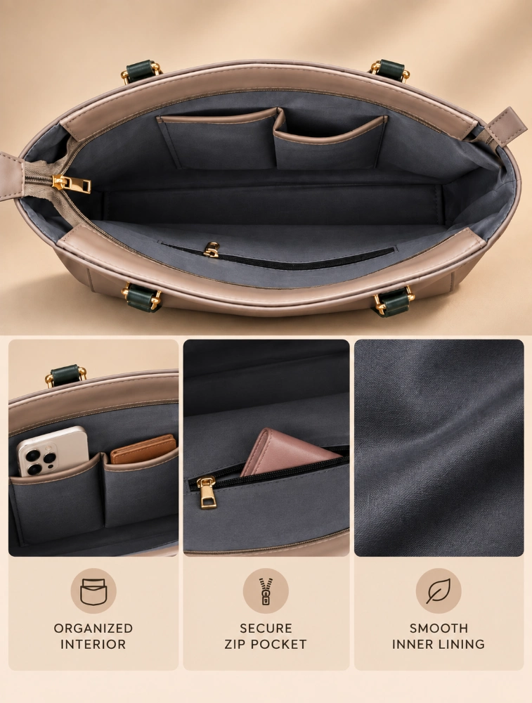 Fastrack Taupe Hand Bag For Women