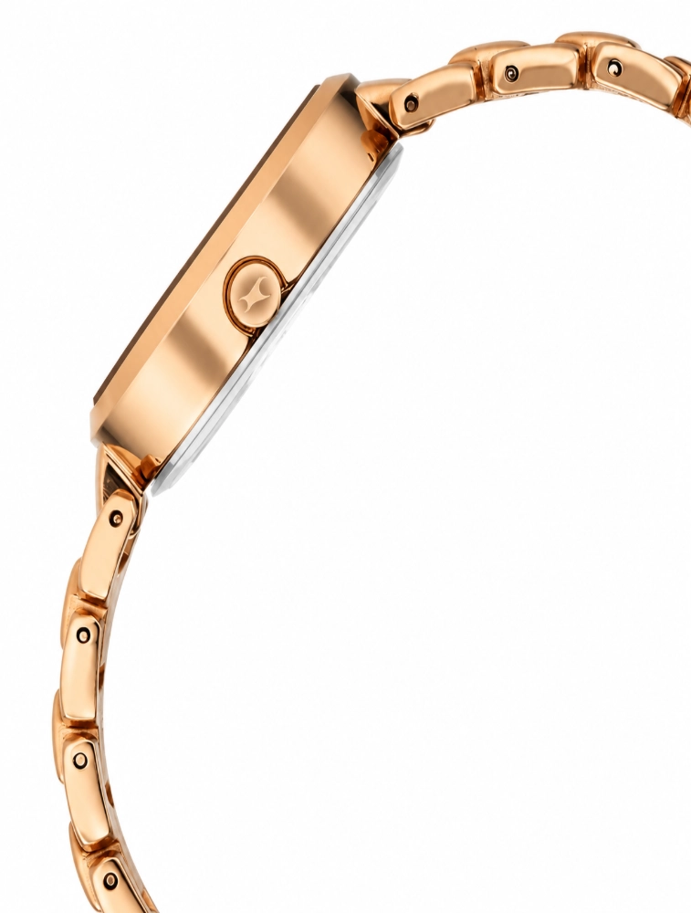 Fastrack Uptown Retreat Quartz Analog Pink Dial Metal Strap Watch For Girls NU6277WM01
