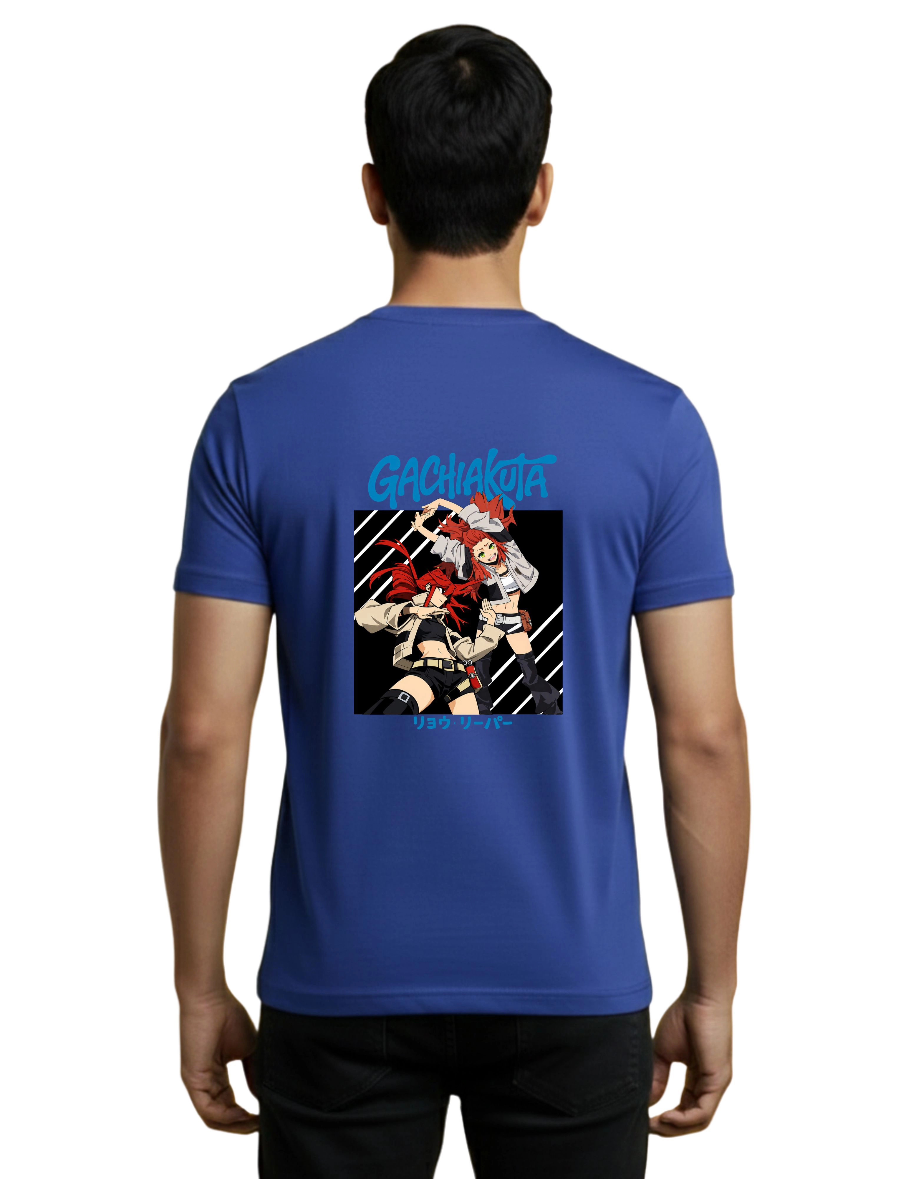 Gachiakuta Anime Cotton Round Neck T-Shirt 180 GSM Royal Blue