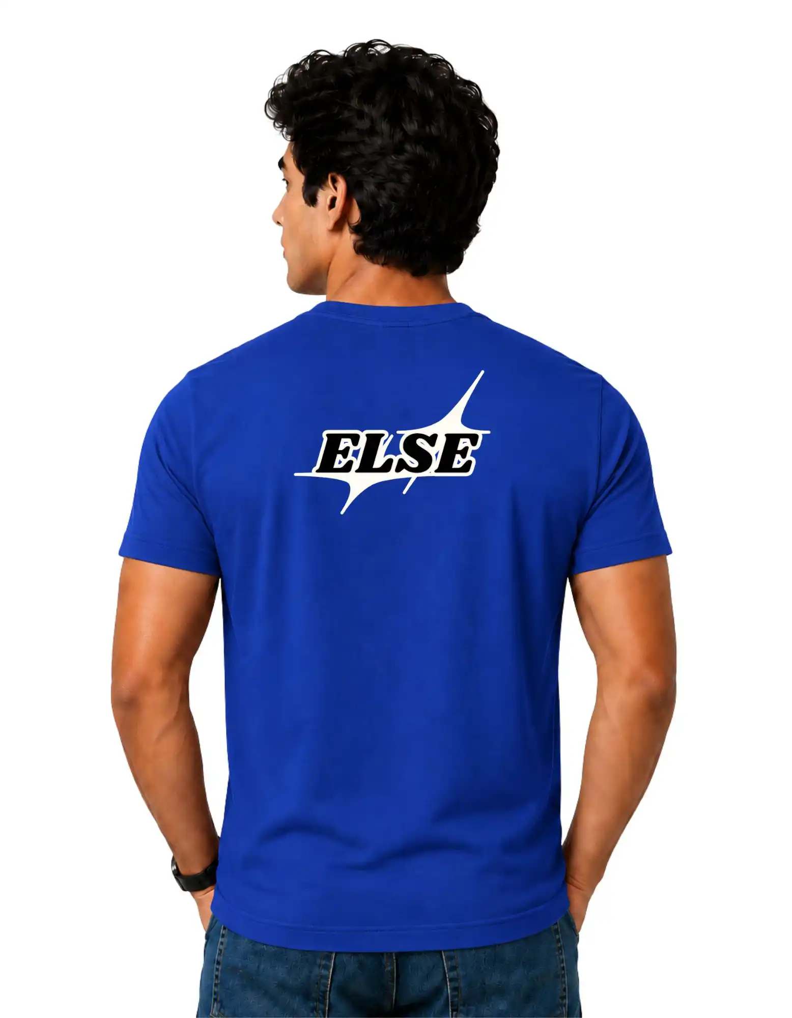 Gentle Else Cotton Round Neck T-Shirt 180 GSM Royal Blue