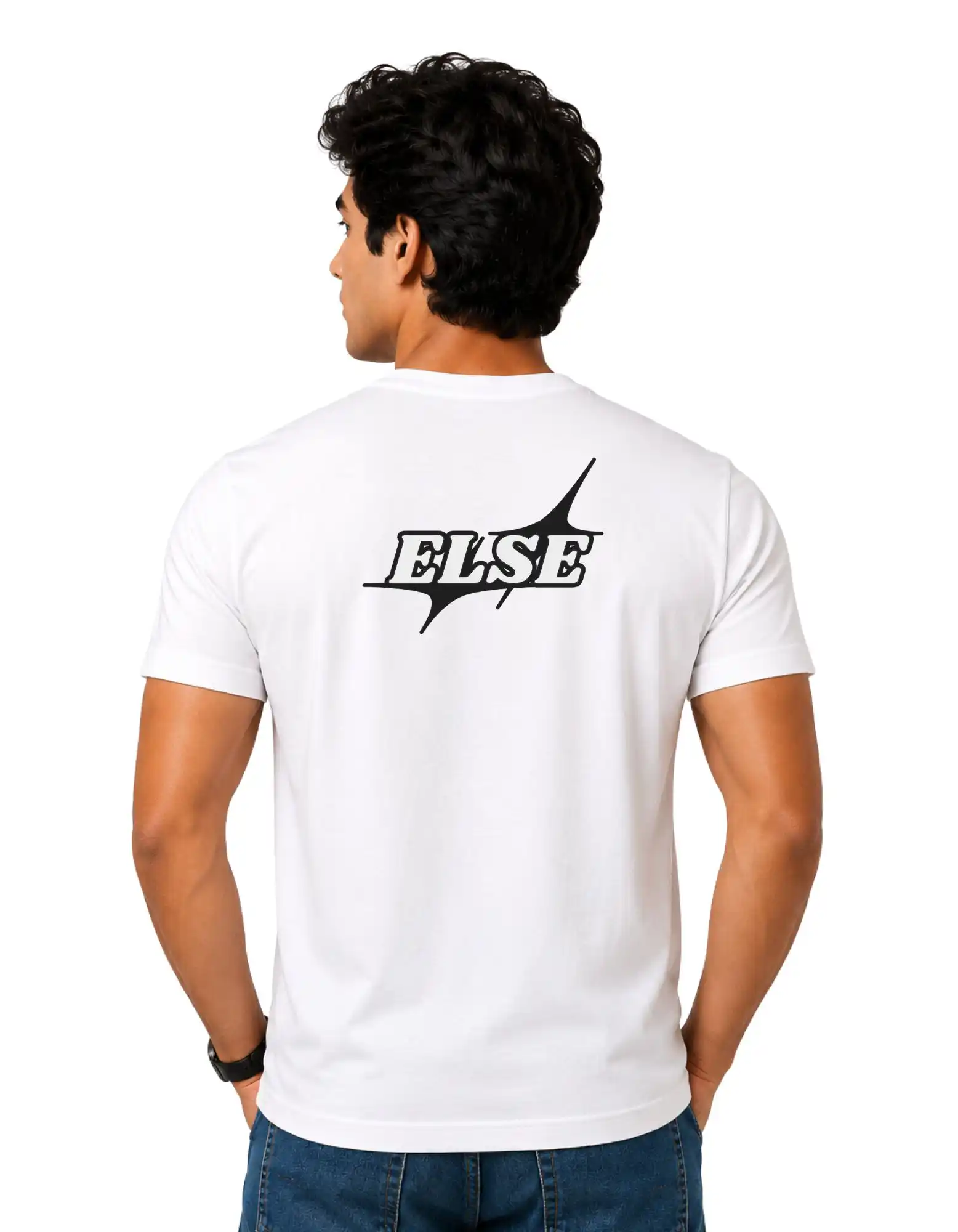 Gentle Else Cotton Round Neck T-Shirt 180 GSM White