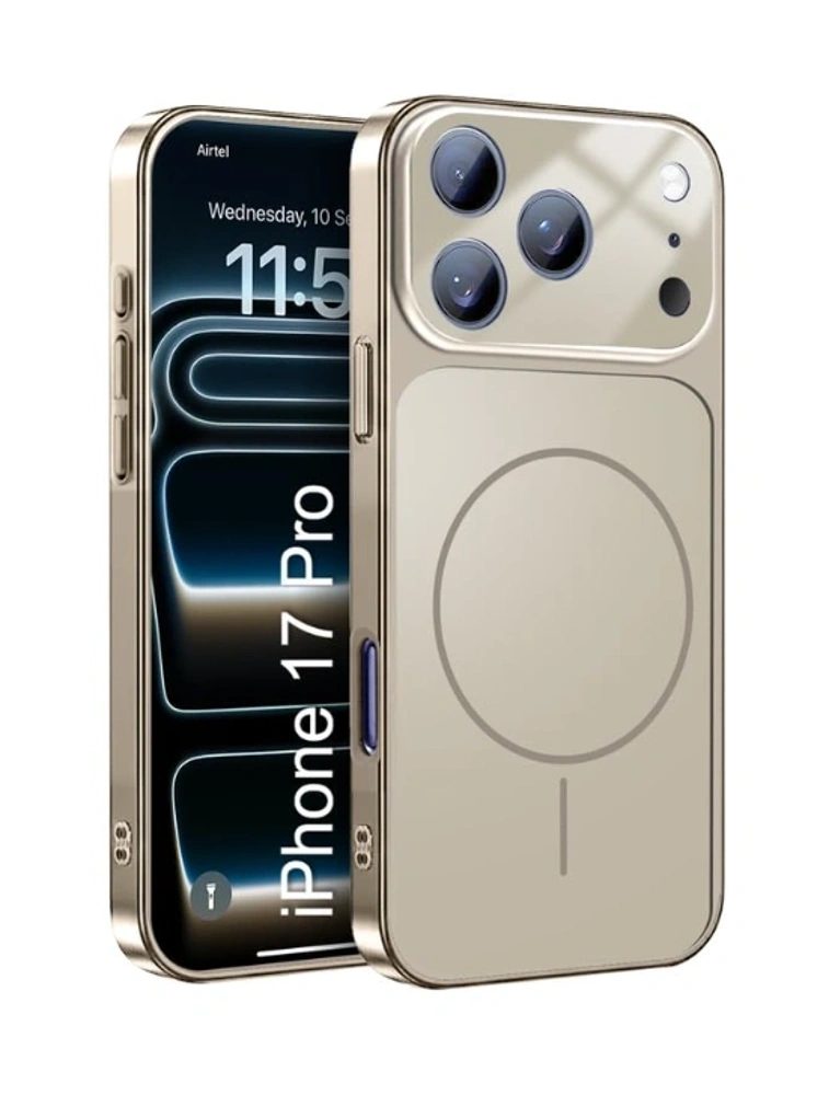 Gold Poly Carbonate Case for iPhone 17 Pro