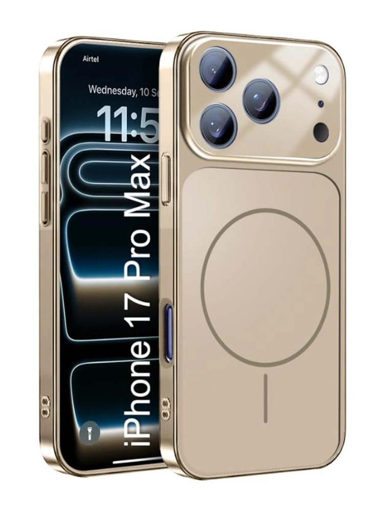 Gold Poly Carbonate Converter Case for iPhone 17 Pro Max