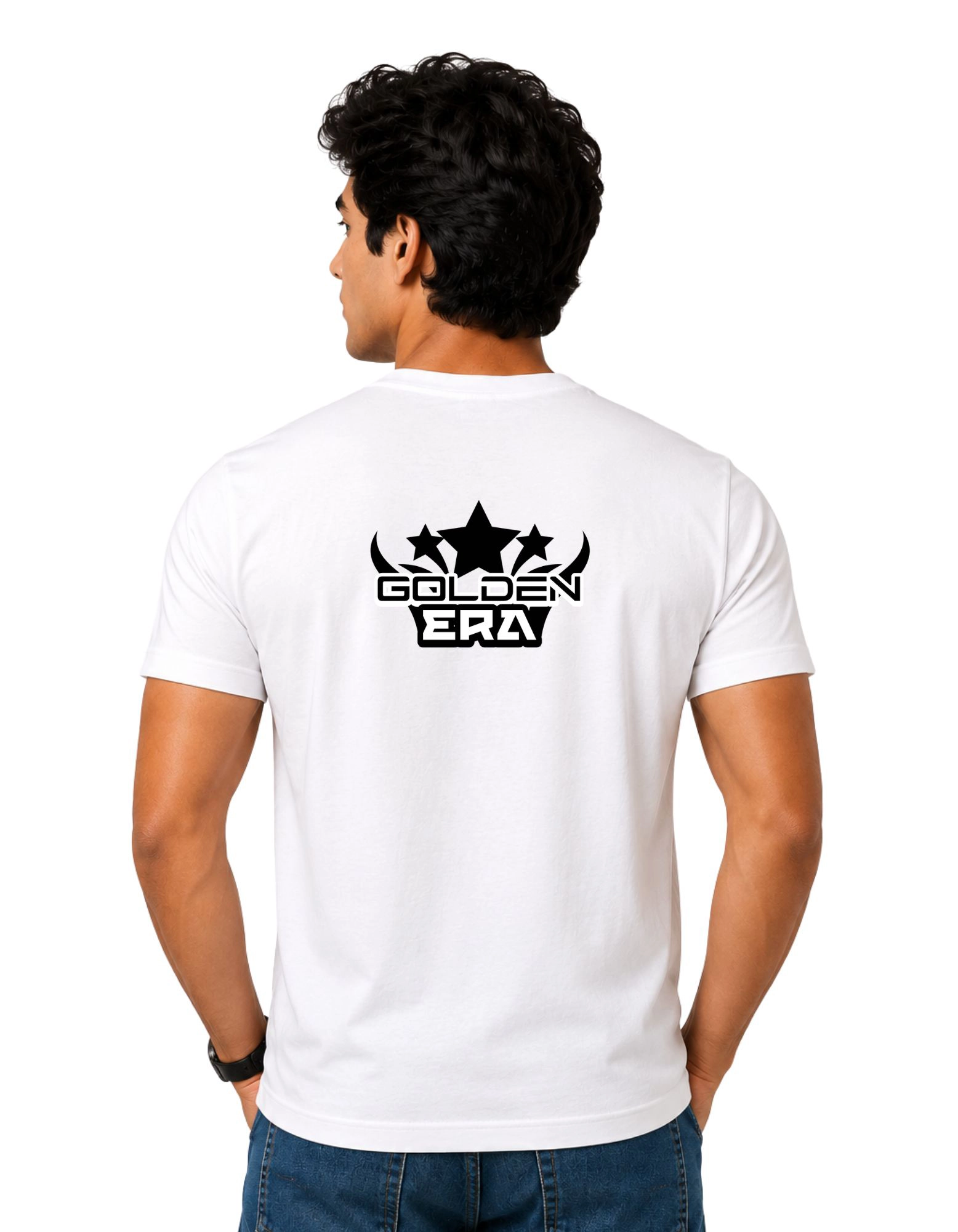 Golden Era Cotton Round Neck T-Shirt 180 GSM White