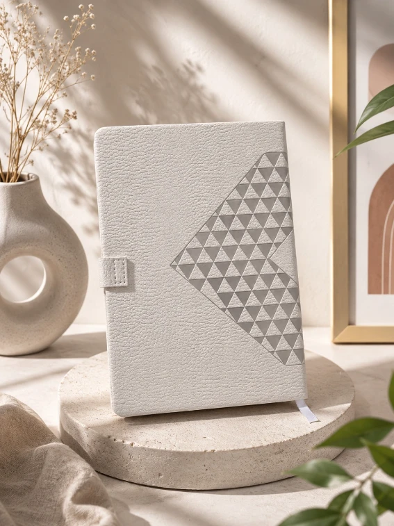 Grey Diamond Texture Magnetic Diary — bulk from ₹267