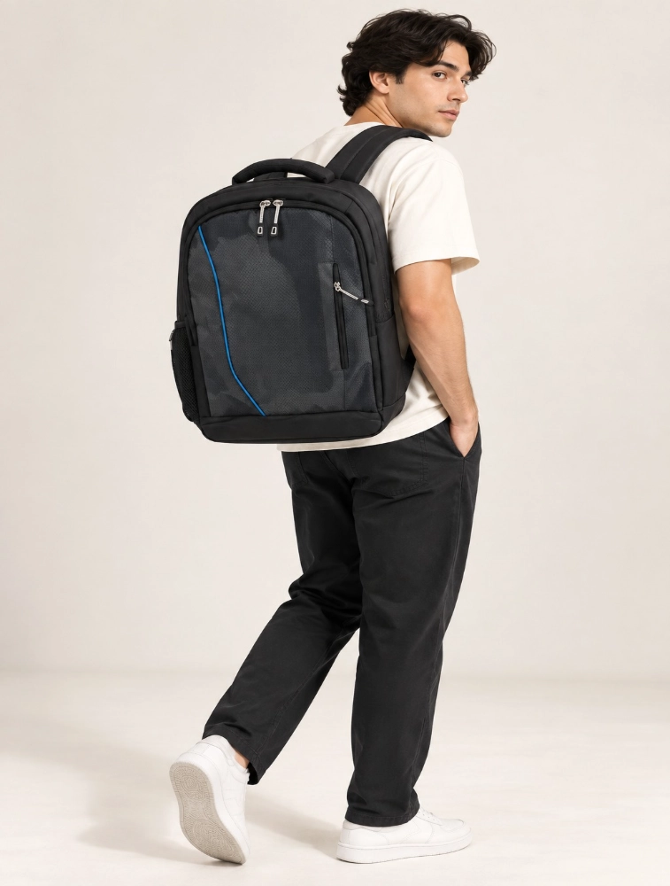 Grey With Black UrbanEdge Laptop Backpack
