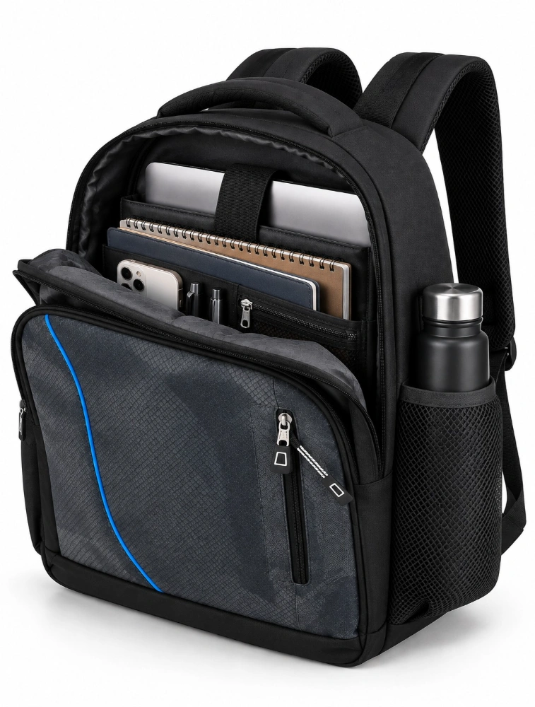 Grey With Black UrbanEdge Laptop Backpack