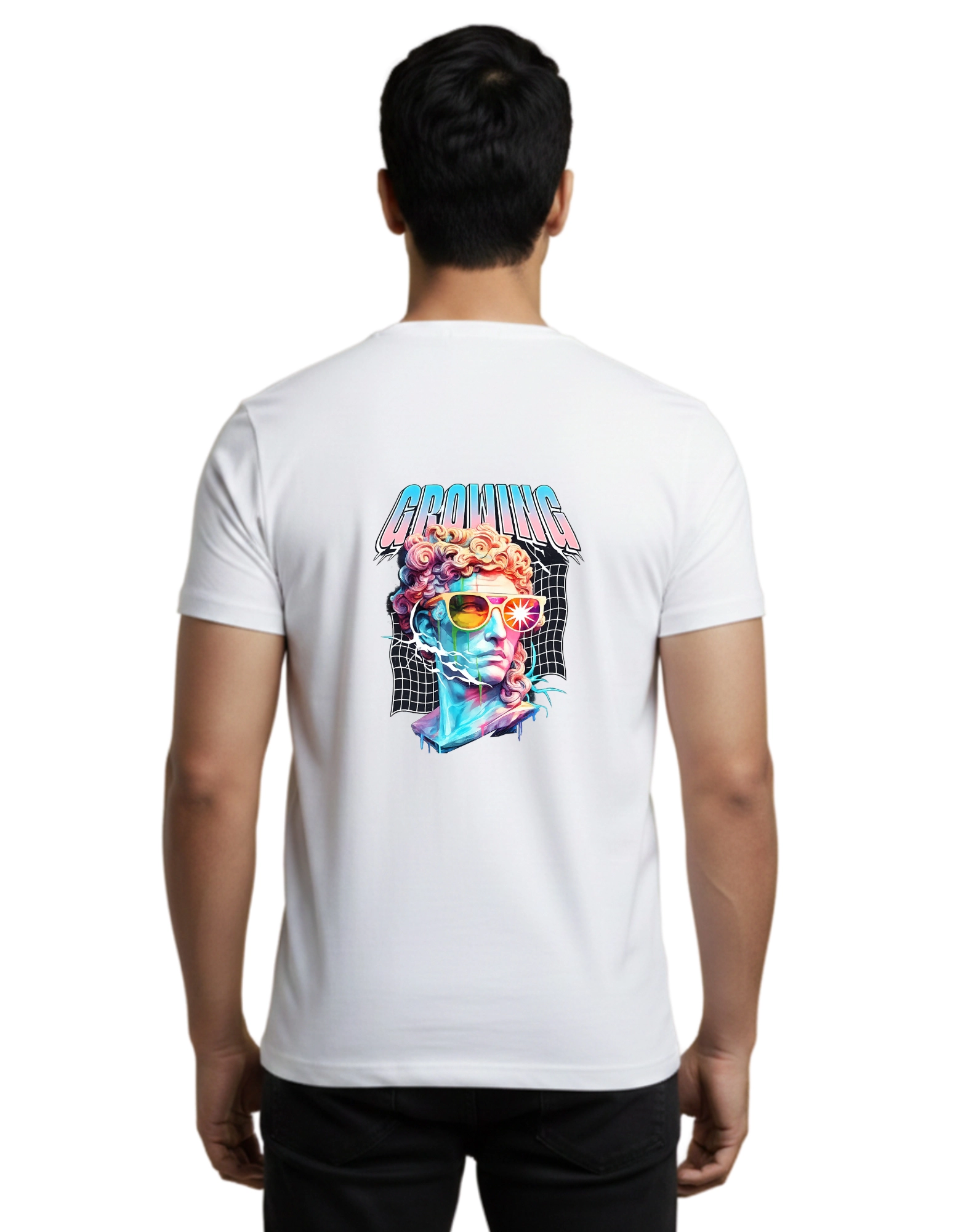 Growing Cotton Round Neck T-Shirt 180 GSM White