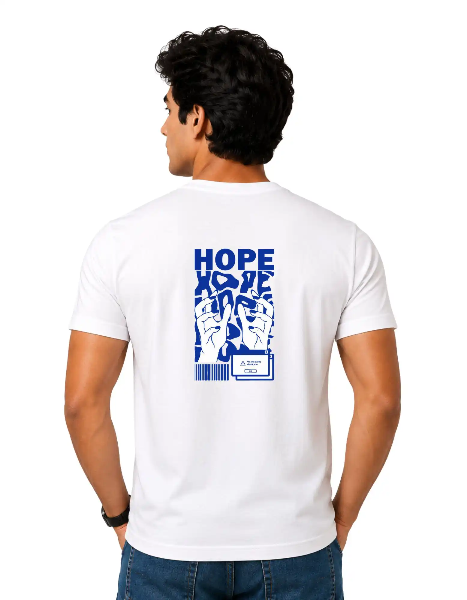 Hope Cotton Round Neck T-Shirt 180 GSM White