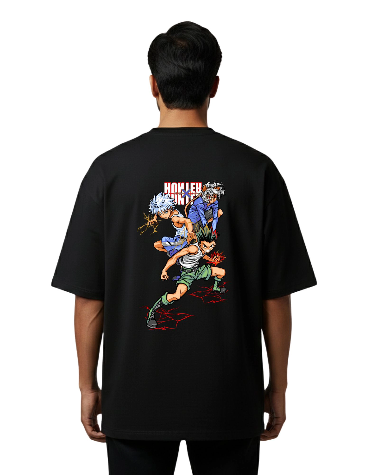 Hunter Squad Oversize Cotton French Terry T-Shirt 240 GSM Black