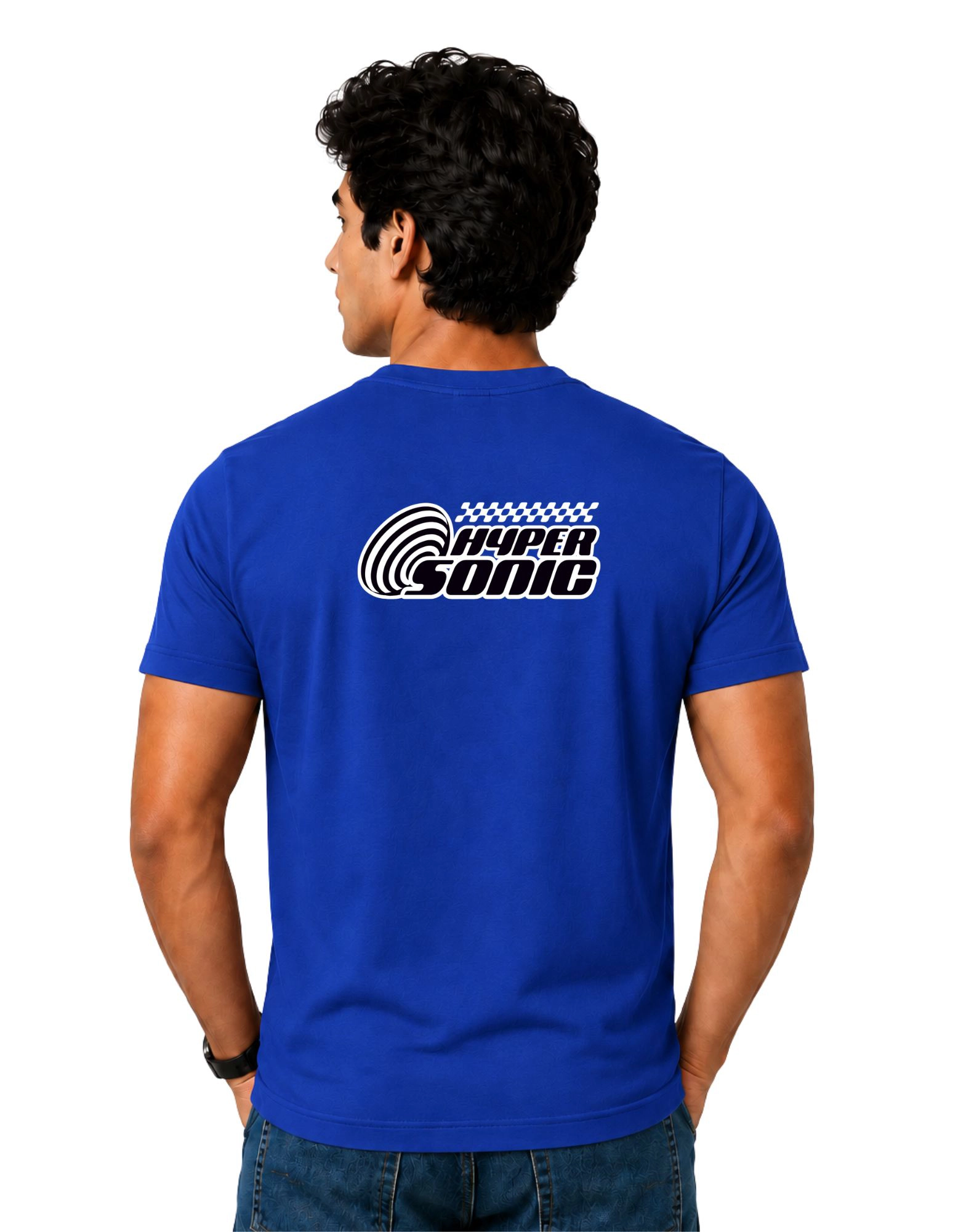 Hyper Sonic Cotton Round Neck T-Shirt 180 GSM Royal Blue