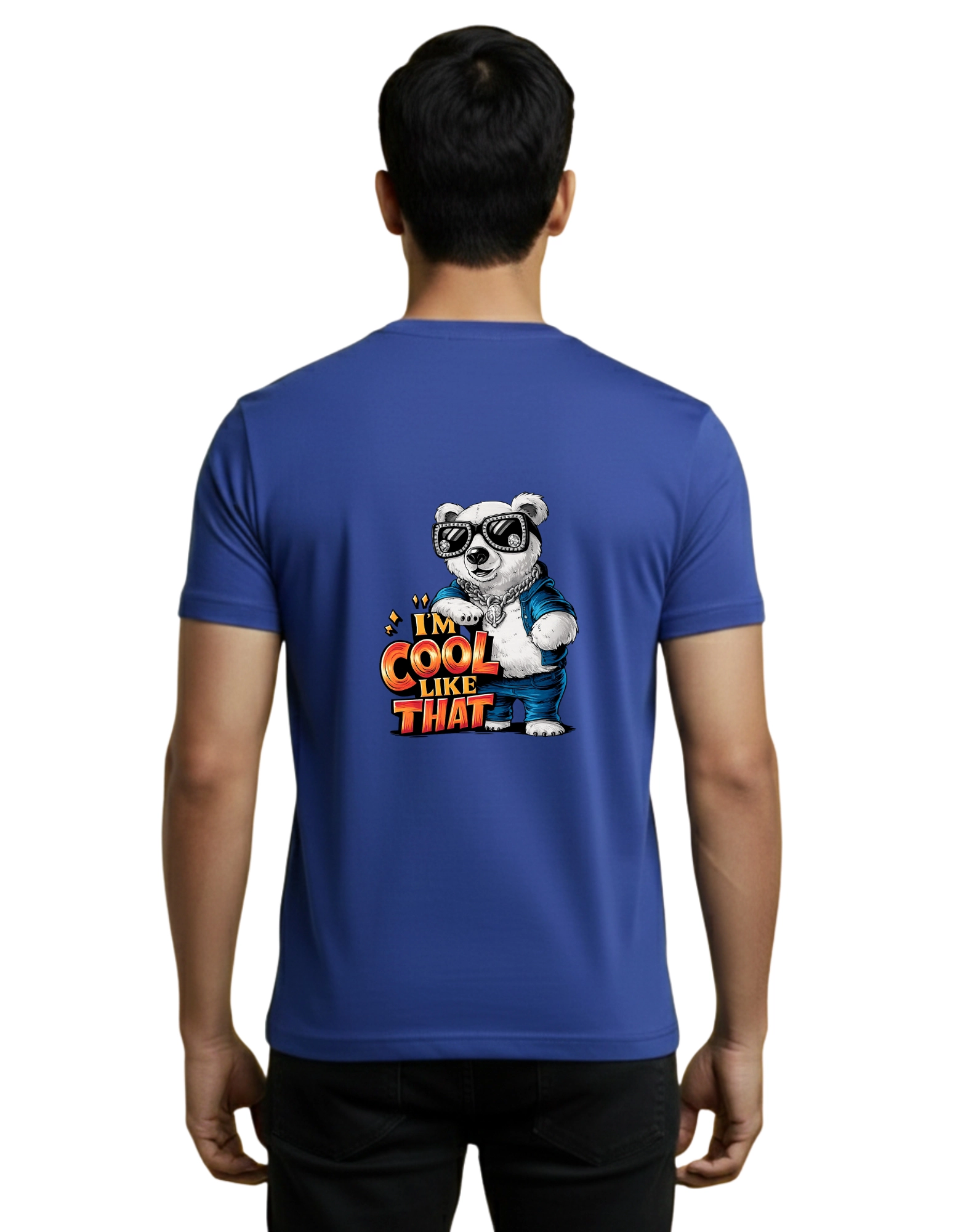 I’m Cool Like That Cotton Round Neck T-Shirt 180 GSM Royal Blue