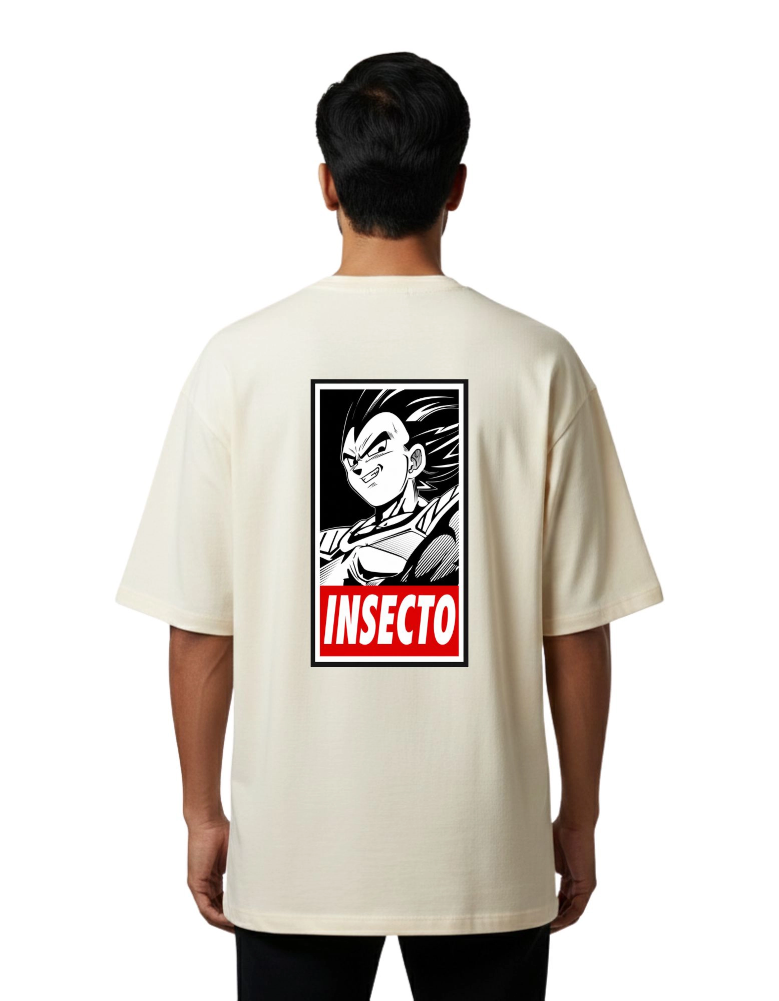 Insecto Oversize Cotton French Terry T-Shirt 240 GSM Beige