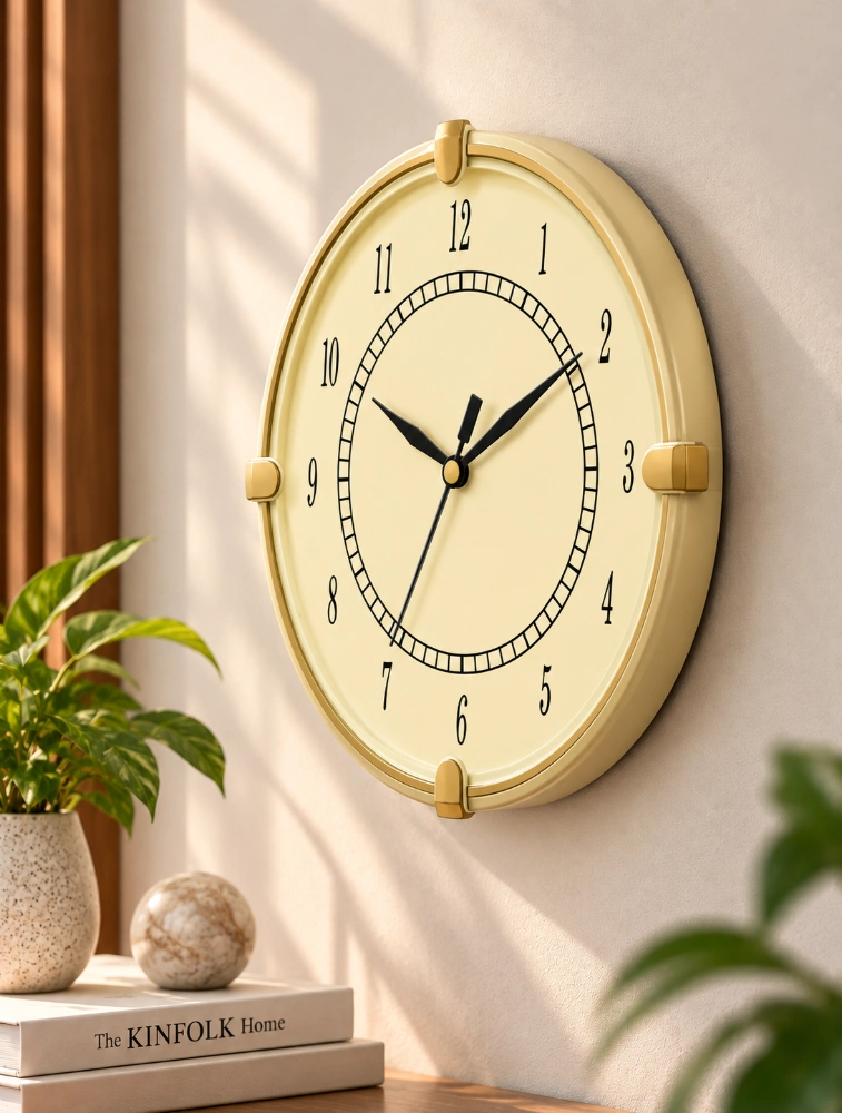 Ivory Ajanta Round Premium Wall Clock 897