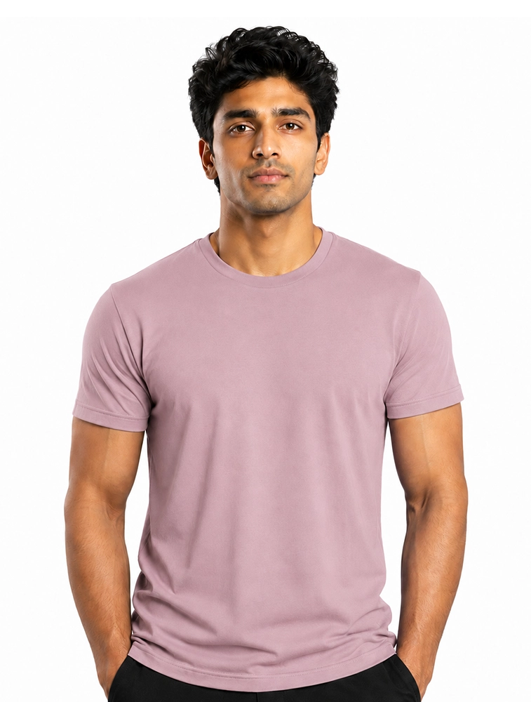Jupine Cotton 180 GSM Round Neck Half Sleeve Seamless Tshirt 