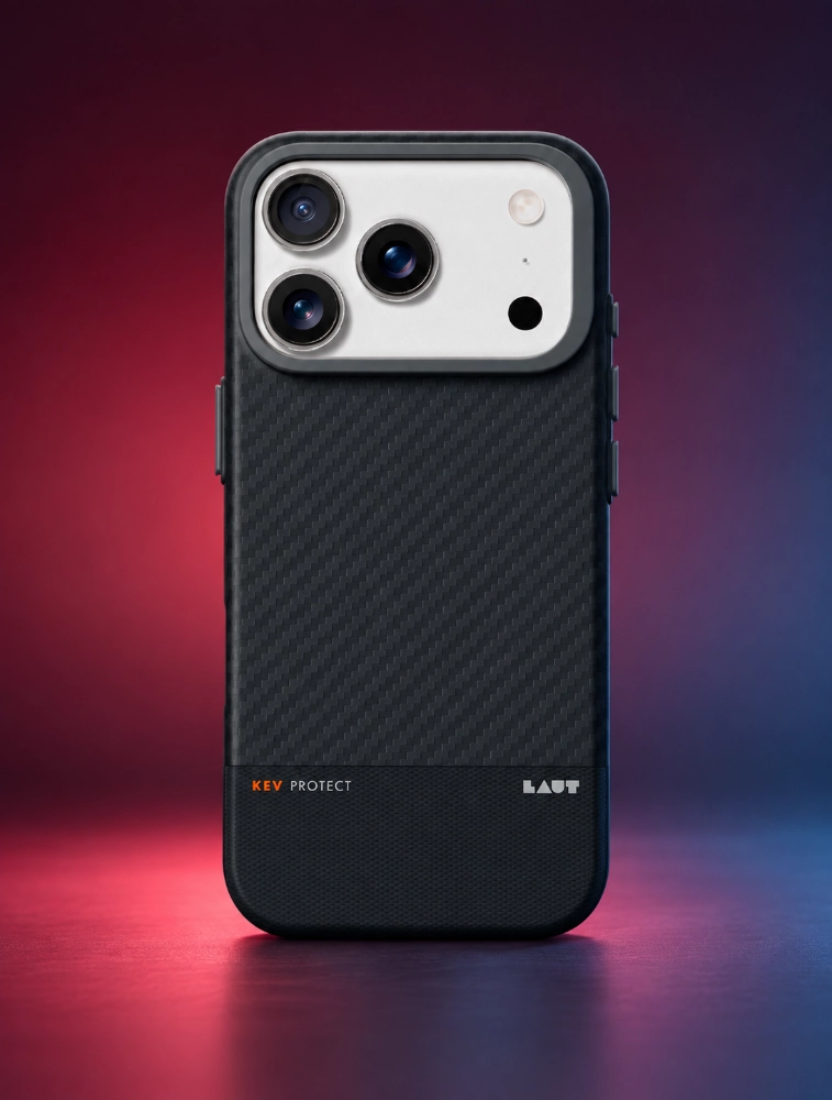 Black KEV PROTECT Dupont Aramid Fiber Case For iPhone 17 Pro Max
