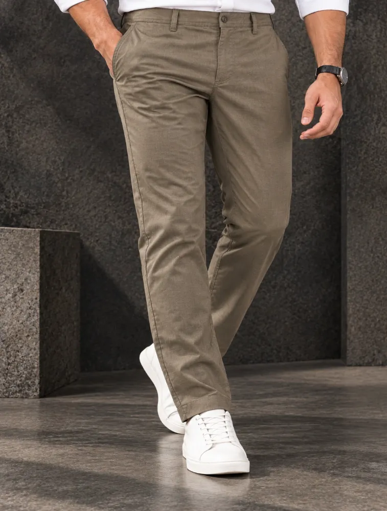 Khaki Mens MetroLine Slim Fit Chino