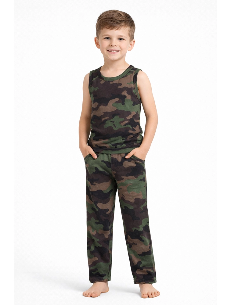 Boys Camouflage Printed Co-Ord Set