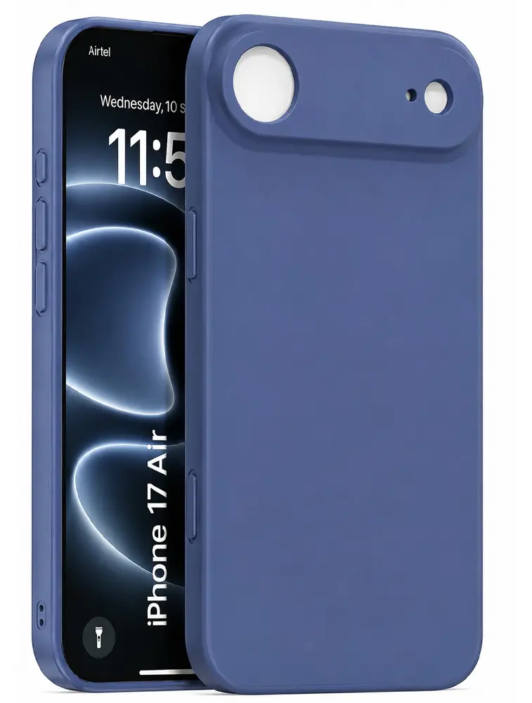Lavender Poly Matte Silicone Camera Protection Case for iPhone 17air