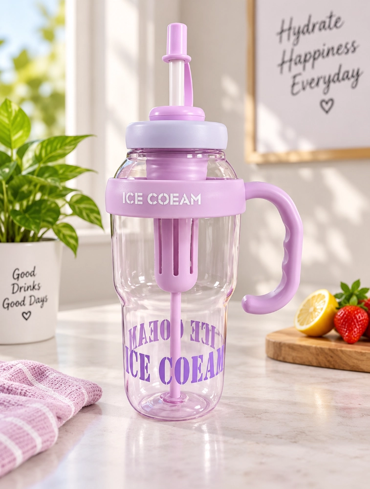 Lavender Transparent Fruit Infuser Water Bottle