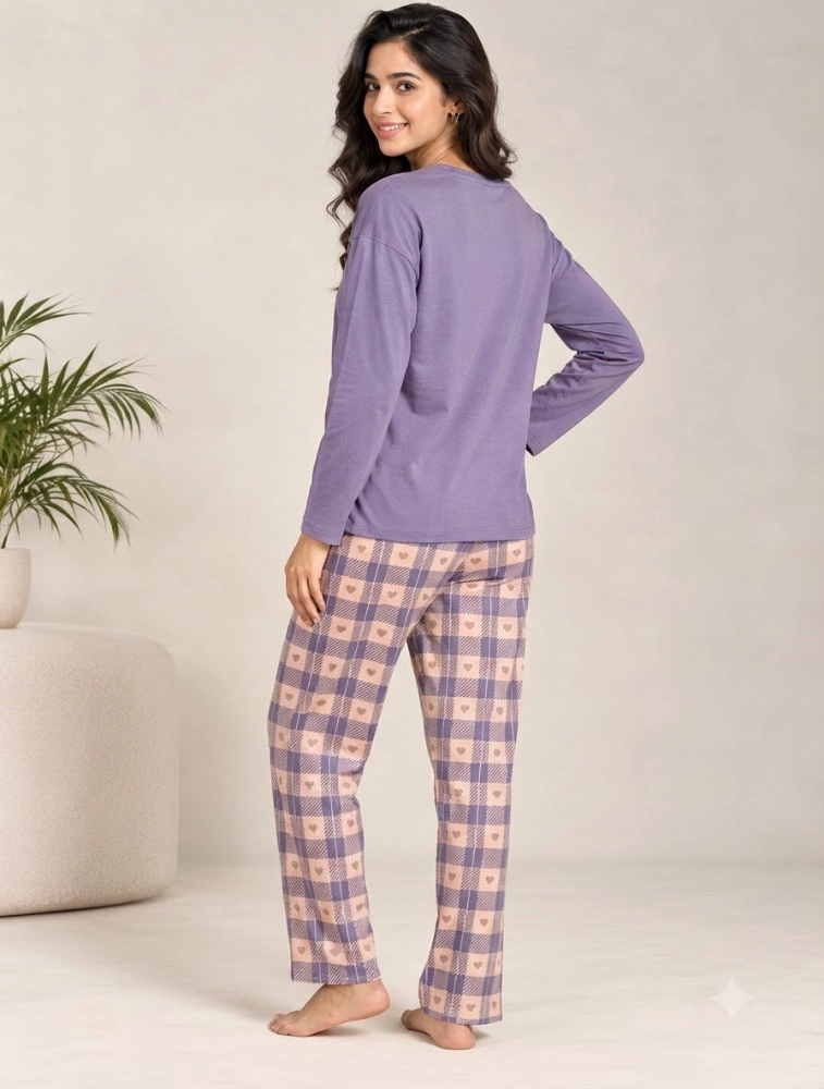 Lavender Womens Everyday Comfort Casual CoOrd Set