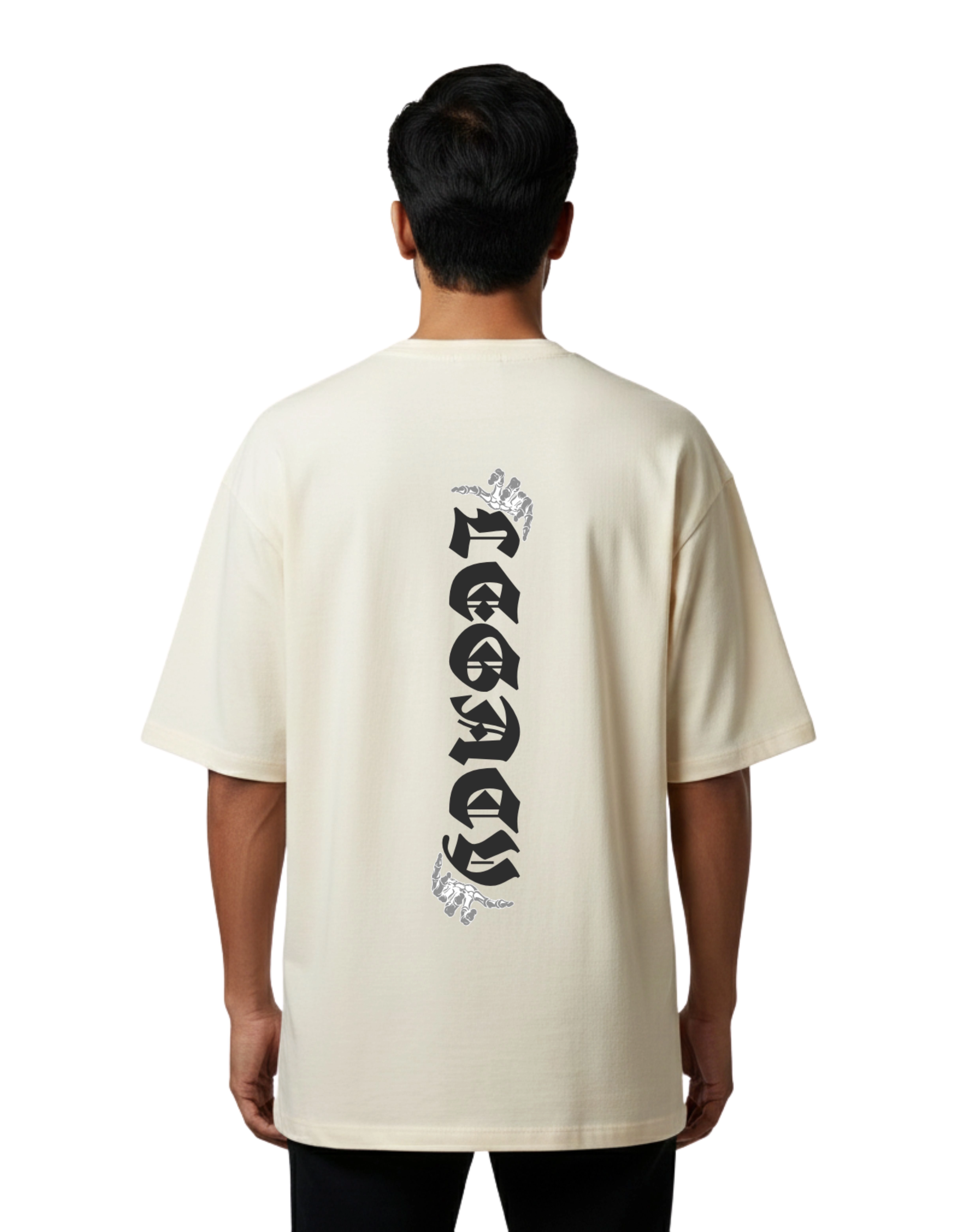 Legacy Oversized Cotton French Terry T-Shirt 240 GSM Beige