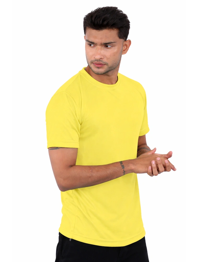 Teal Dot Knit Round Neck Half Sleeve T-Shirts - 150 GSM | Bulk