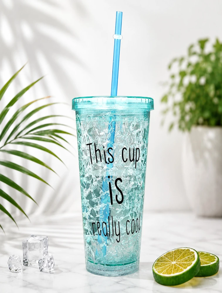 Light Blue Cool Sip Textured Tumbler 
