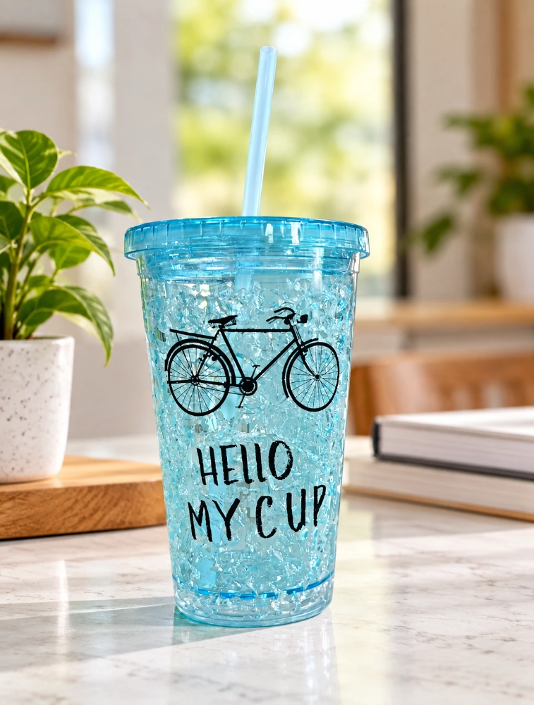 Light Blue Cool Sip Textured Tumbler