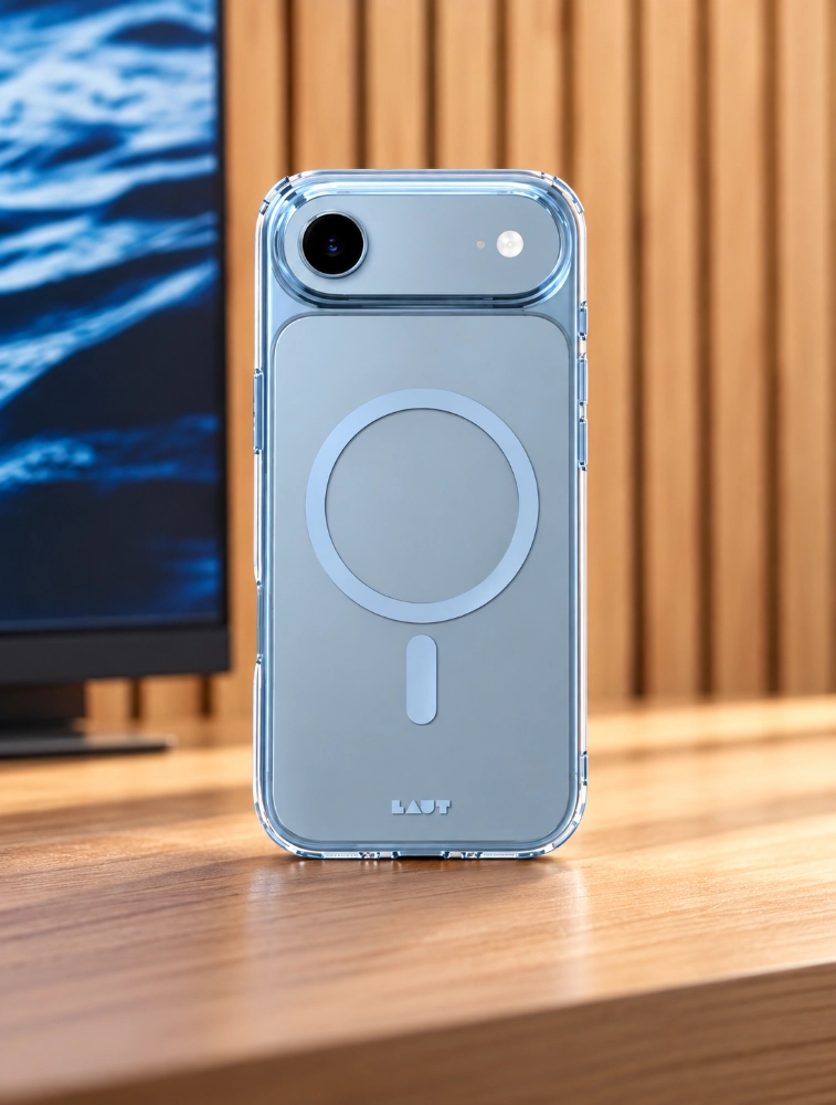 Light Blue LAUT CRYSTAL FLURO Case For iPhone 17 Air