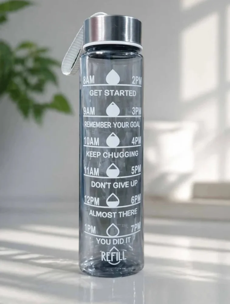 Light Blue Motiva Sip Transparent Water Bottle