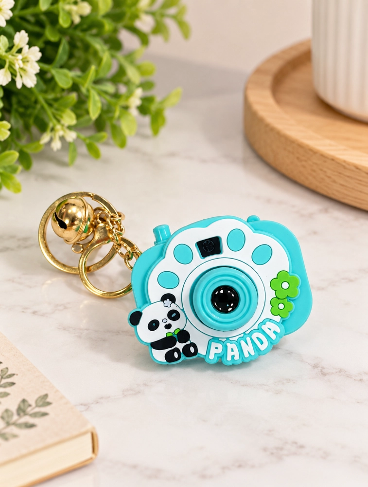 Light Blue Panda Camera Cute Cartoon Toy