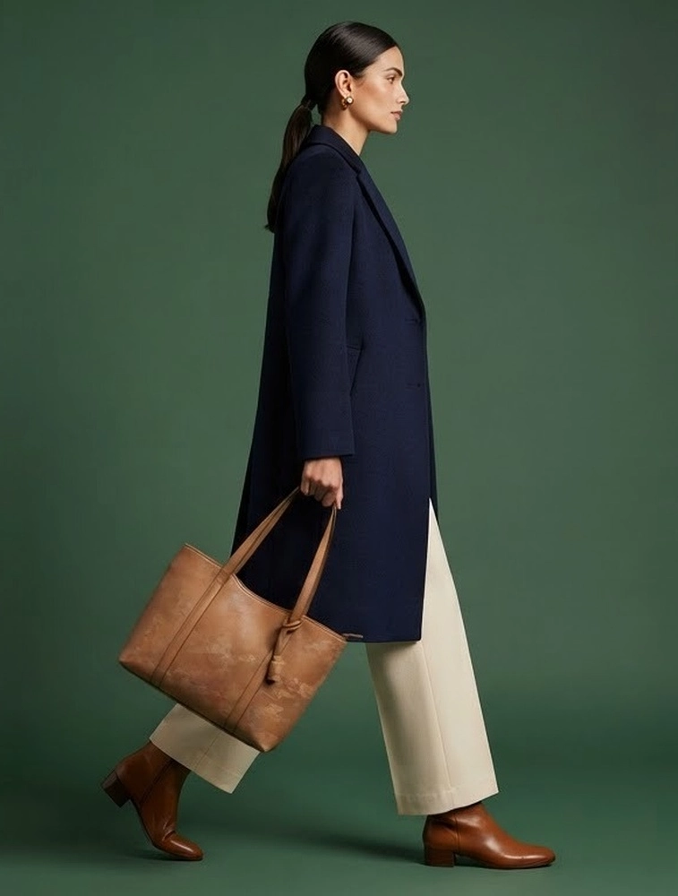 Light Brown Womens Everyday PU leather Shoulder Bag