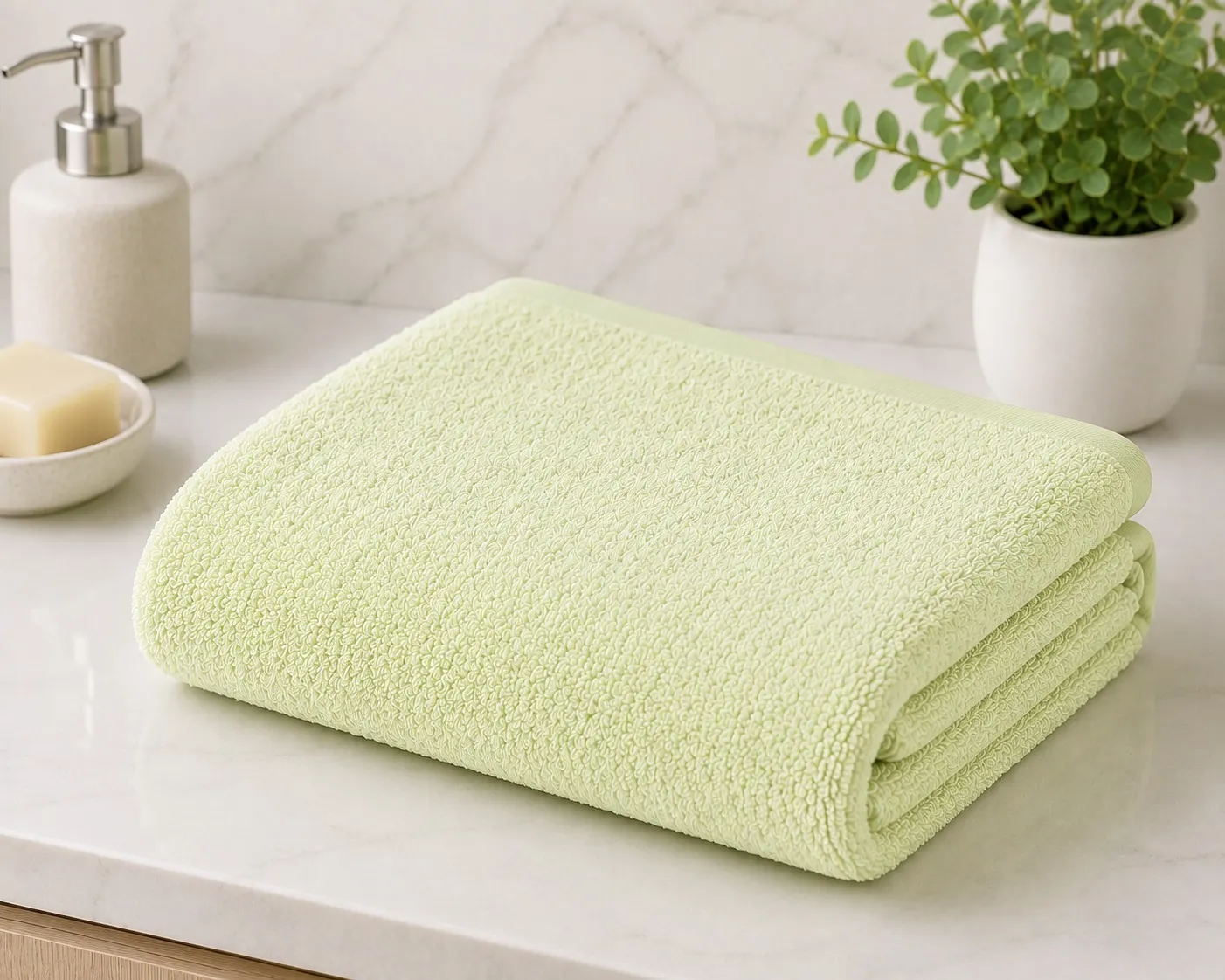 Light Green Habitude Microfiber Comfort Premium Bath Towel