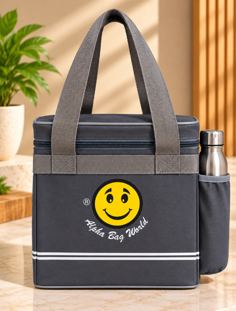 Light Grey Alpha Nemesis ABW Smile Insulated Medium Lunch Bag
