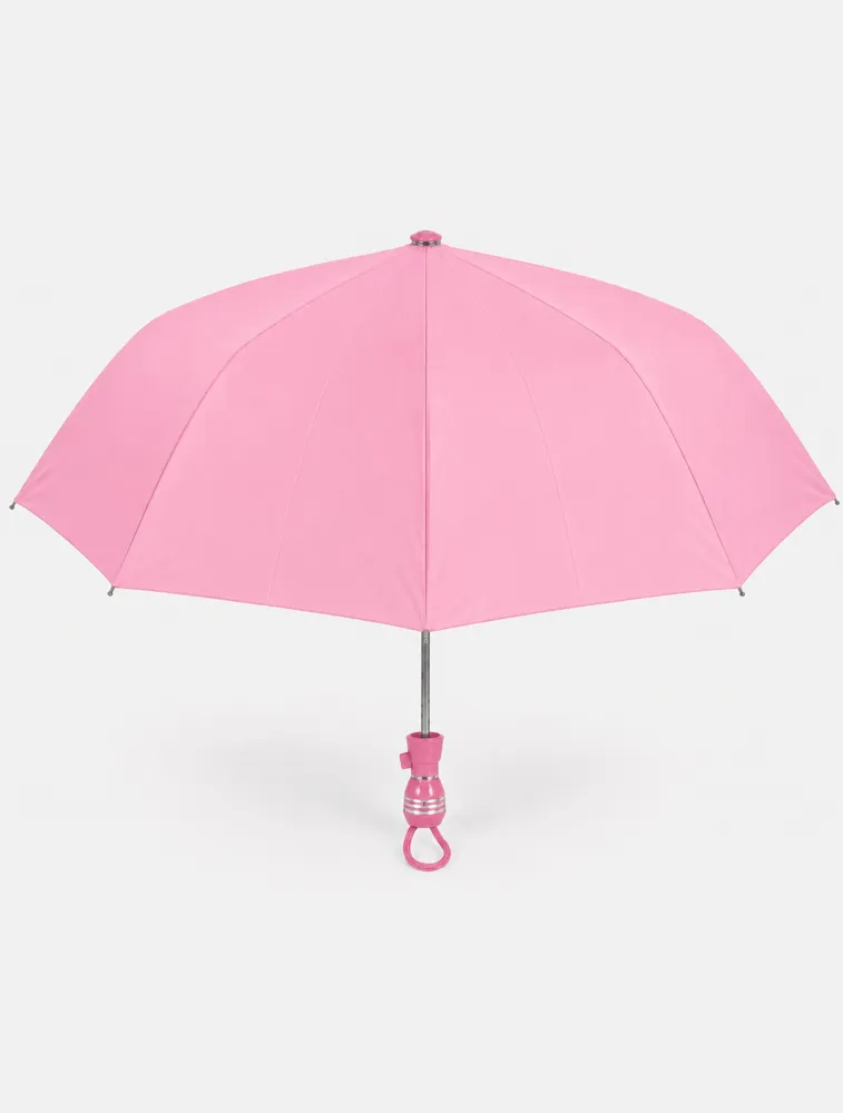 Summer Light Pink Automatic Compact Travel Umbrella — bulk from ₹173