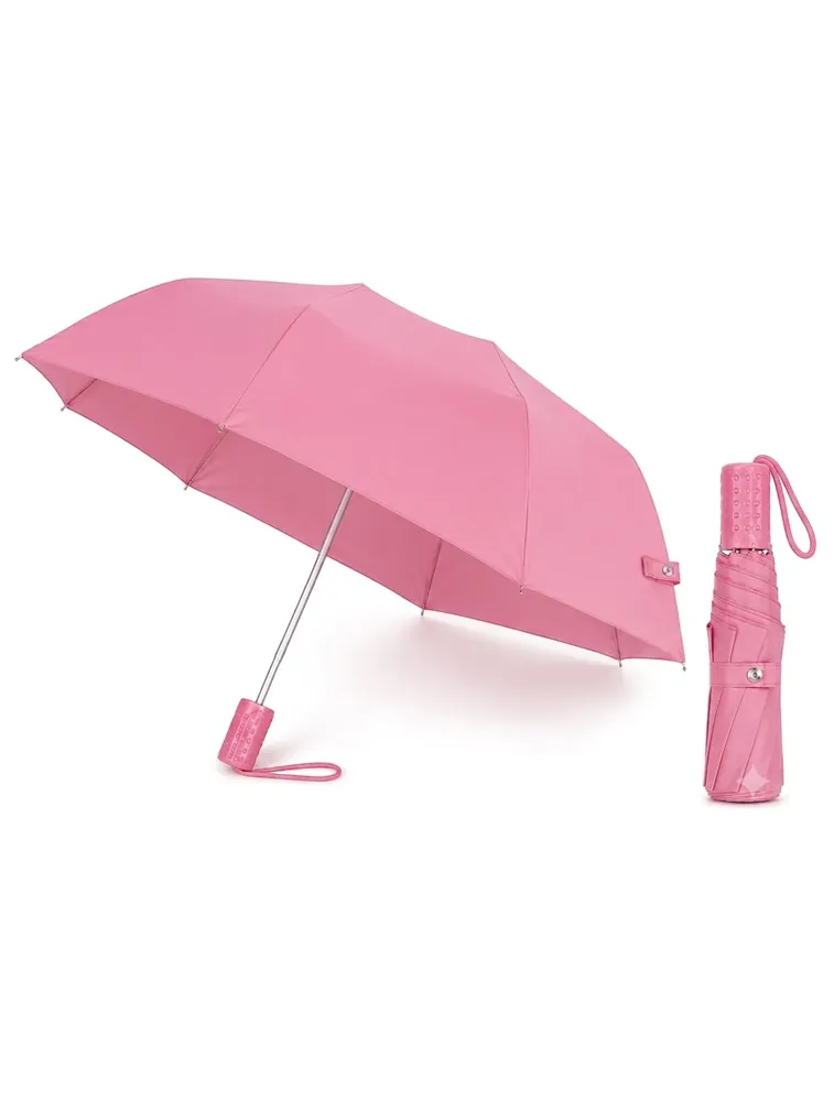 Light Pink Portable 3 Fold Umbrella   