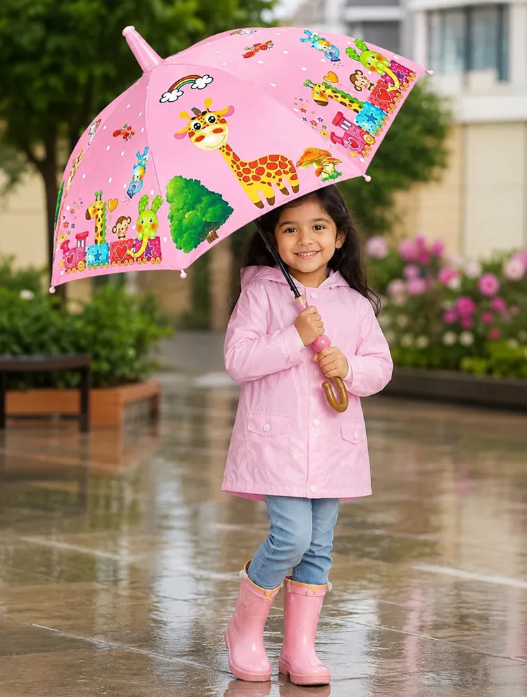 Light Pink Shutter Style Kids Umbrella