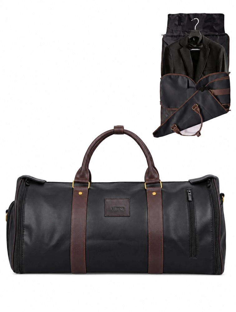 Lupine Black and Brown Premium Travel Duffle Bag