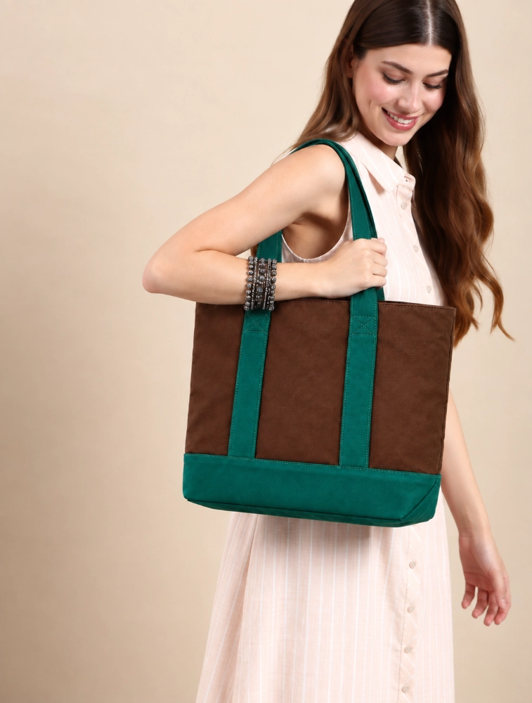 Lupine Canvas Coffee Brown Womens Tote Bag