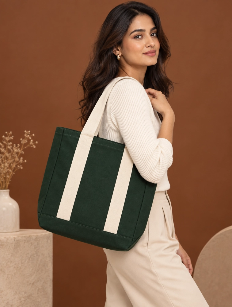 Lupine Canvas Olive Green Womens Tote Bag