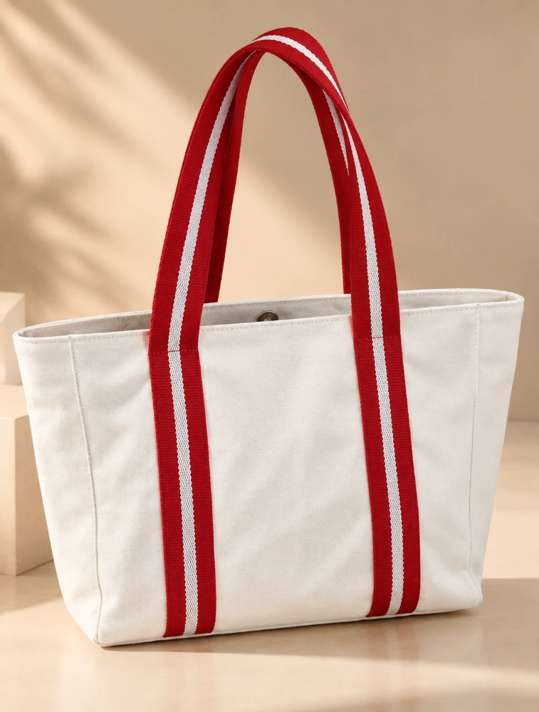 Lupine Canvas White Womens Tote Bag