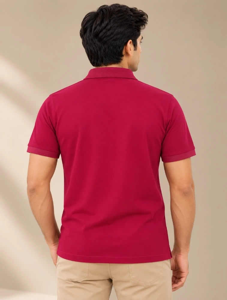 Magenta Pink Dri Fit Mars Polo 200 GSM TShirt