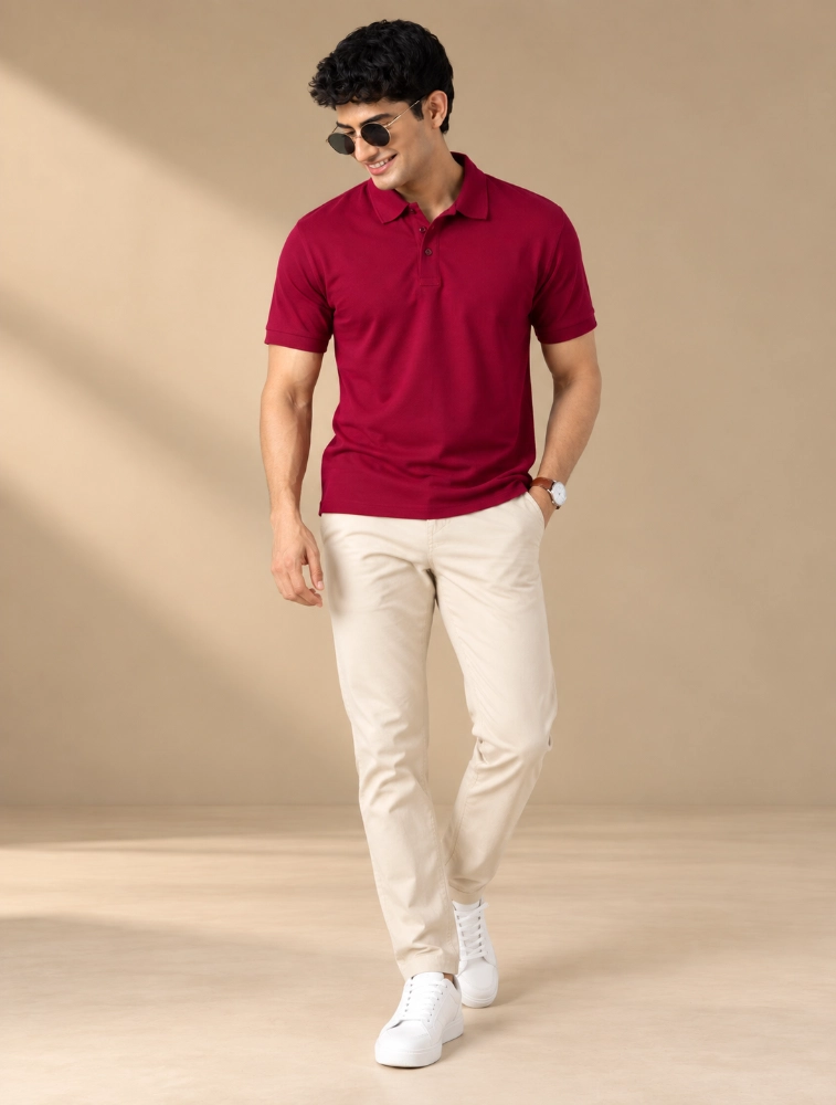 Maroon Dri Fit Mars Polo 200 GSM TShirt