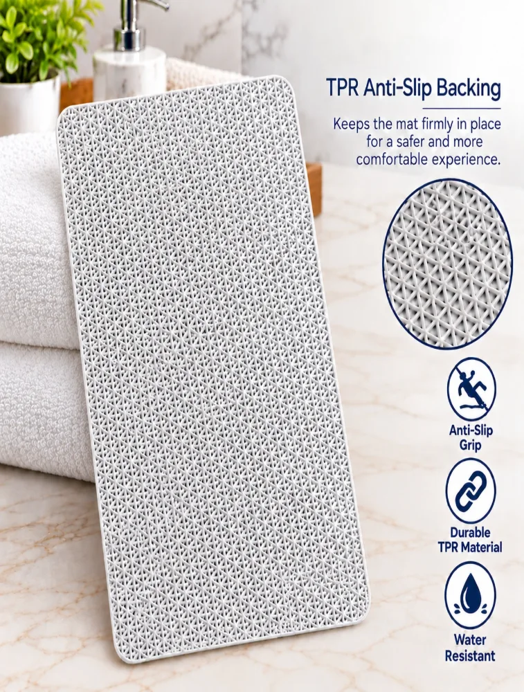 Maroon Premium Micro Polyester Bath Mat — bulk from ₹142