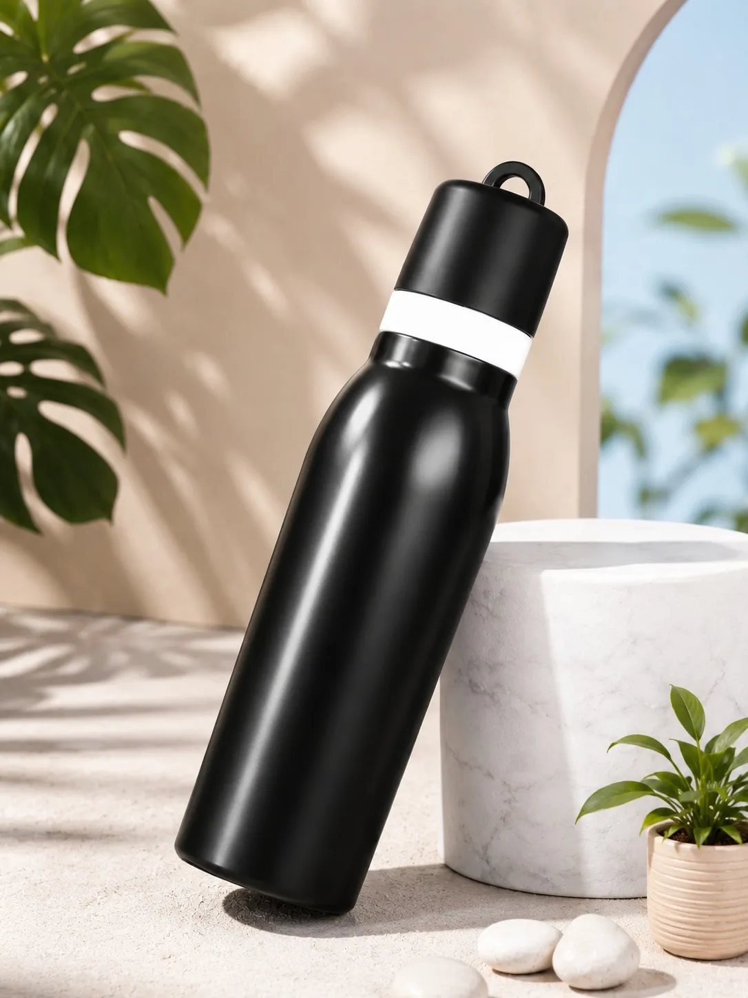 Matte Black Premium Double Walled Vacuum Insulated Water Bottle